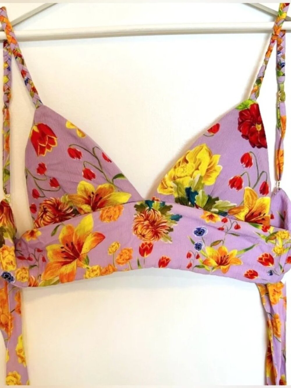 Agua Bendita Kayle Floral Crop Top & Bouk Asymmetrical Skirt Set L - Picture 10 of 16